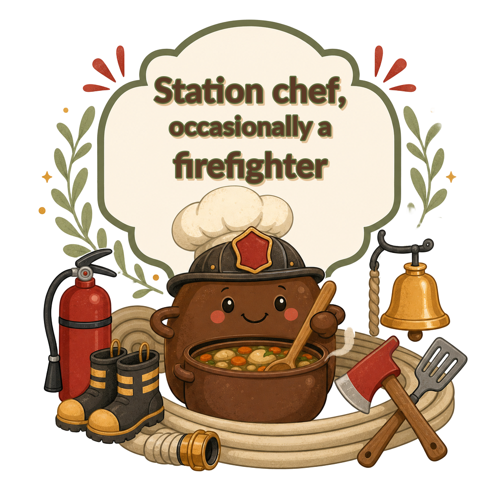 Station chef, occasionally a firefighter