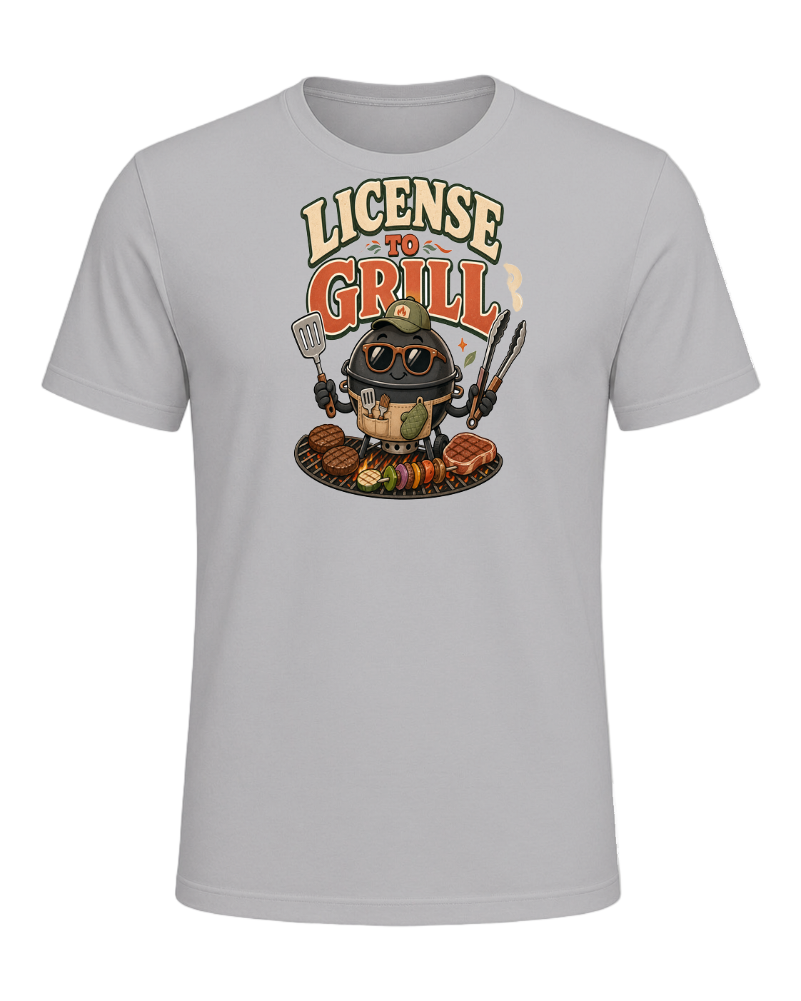 LICENSE TO GRILL — Athletic Heather