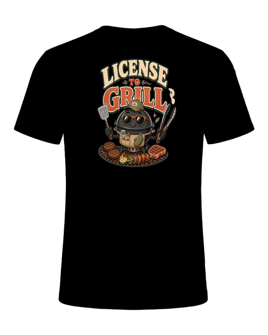 LICENSE TO GRILL — Black
