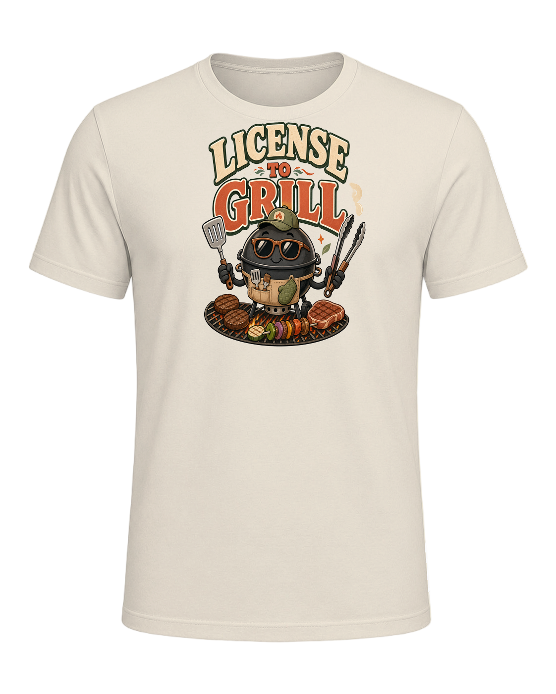 LICENSE TO GRILL — Heather Prism Natural