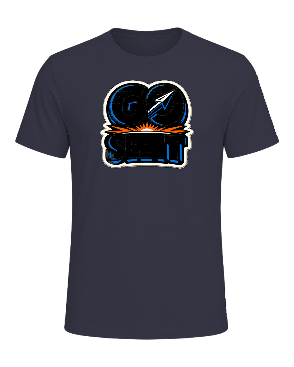 Go See It Tee — Heather Midnight Navy