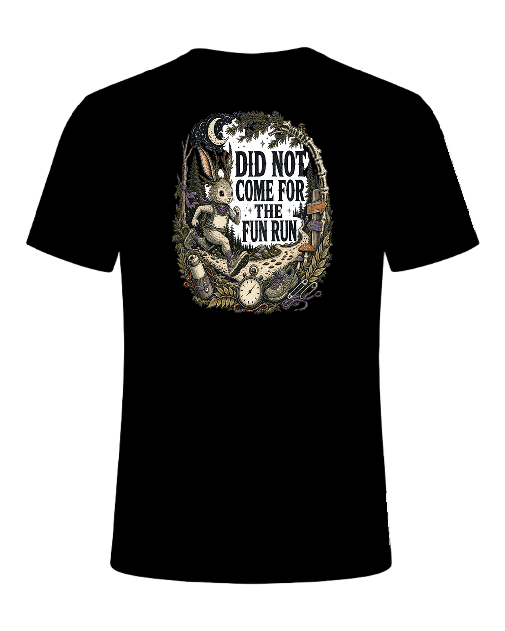 DID NOT COME FOR THE FUN RUN — Black