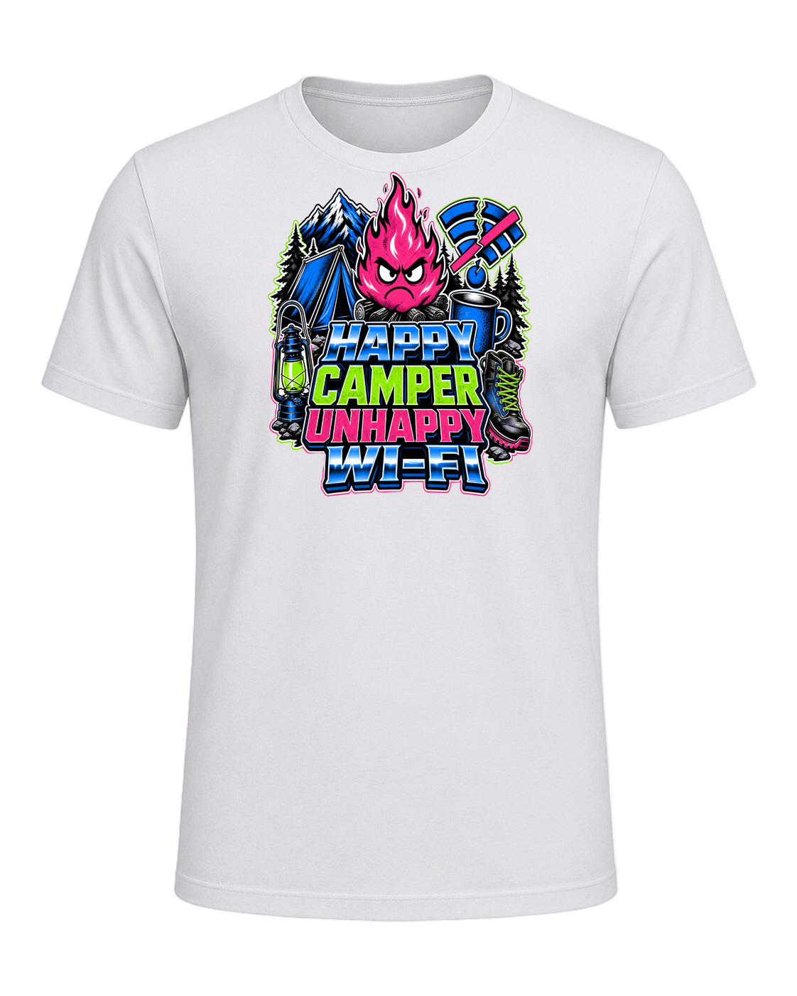 HAPPY CAMPER UNHAPPY WI-FI — Ash