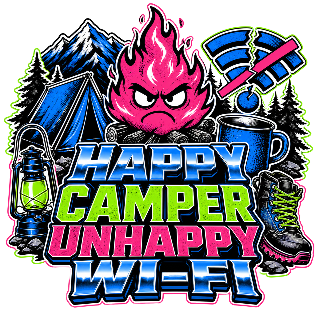 HAPPY CAMPER UNHAPPY WI-FI