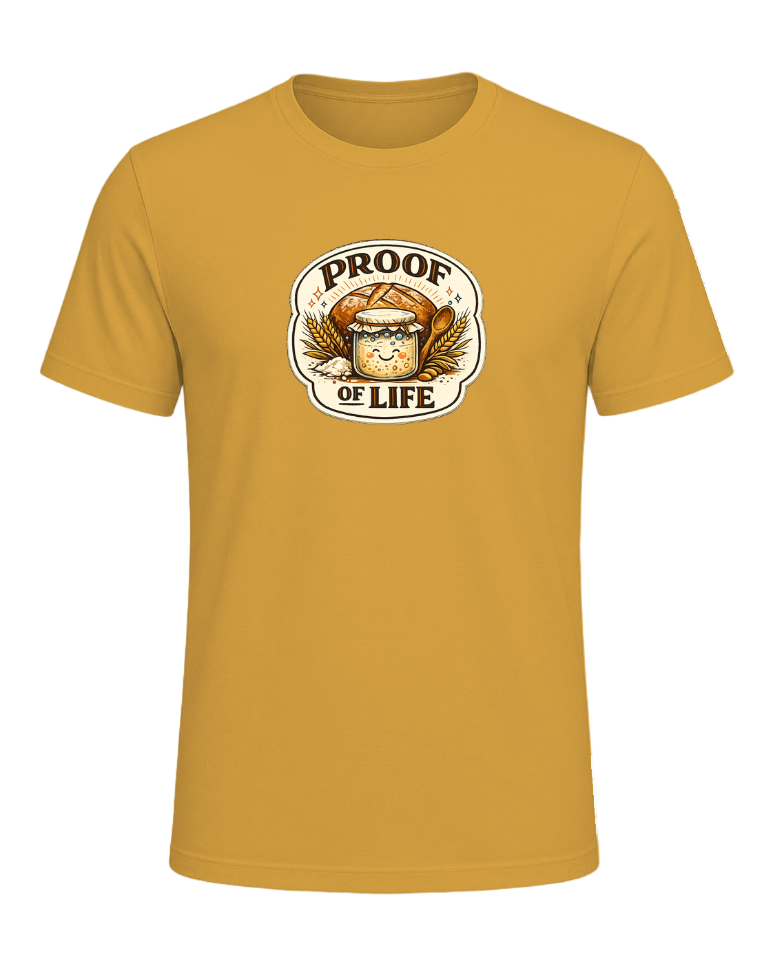 Proof Of Life Tee — Heather Mustard