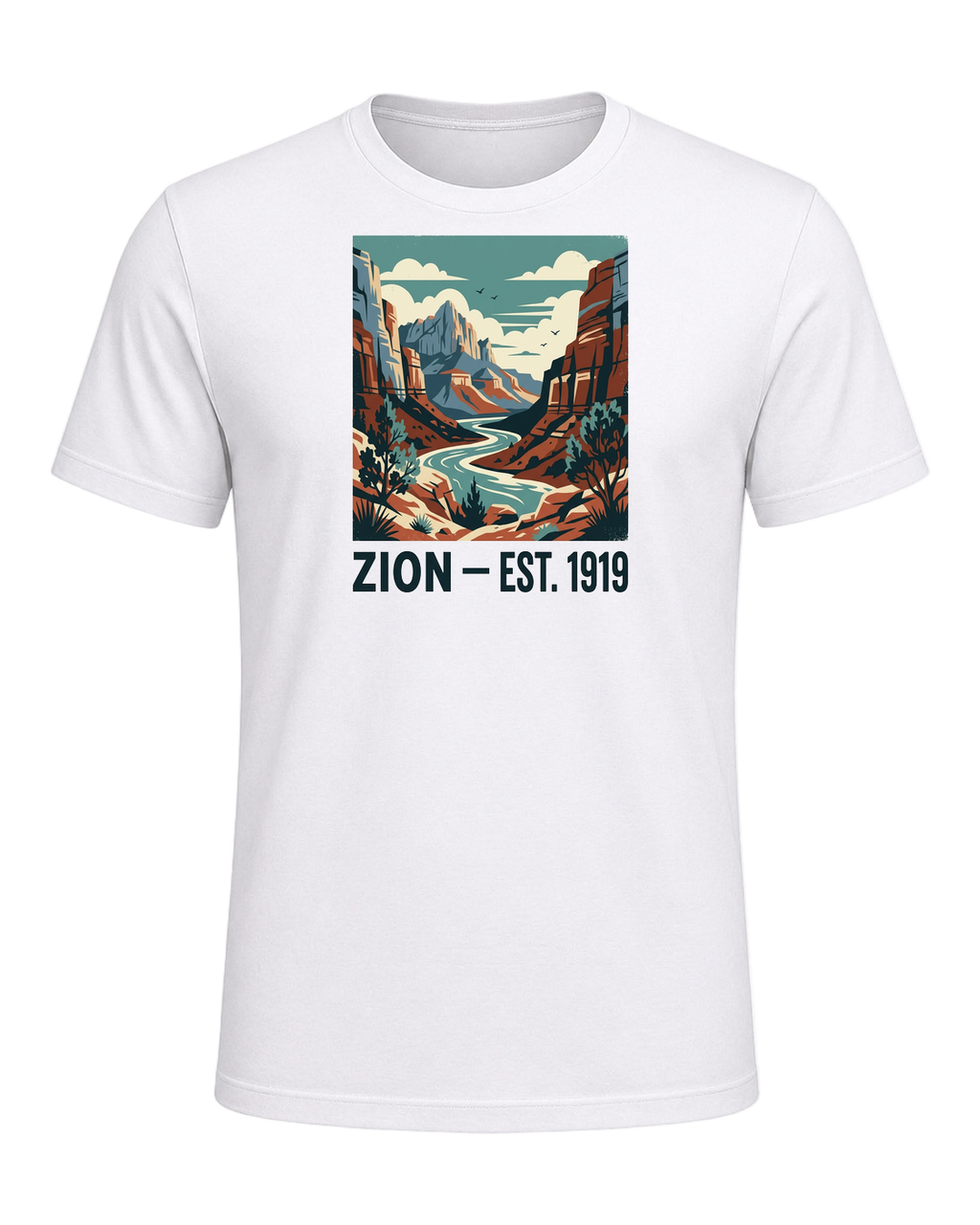 National Park Specific (WPA Style) — White