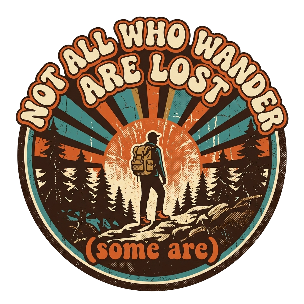NOT ALL WHO WANDER ARE LOST (some are)