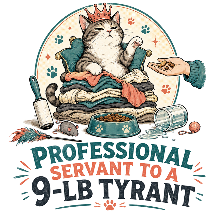 PROFESSIONAL SERVANT TO A 9-LB TYRANT (Graphic Scene)
