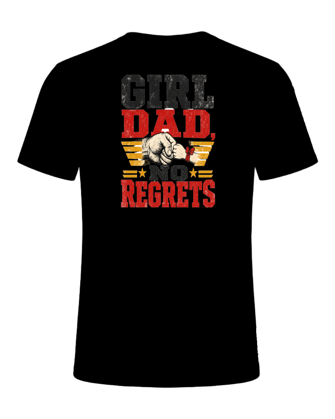 GIRL DAD, NO REGRETS — Black