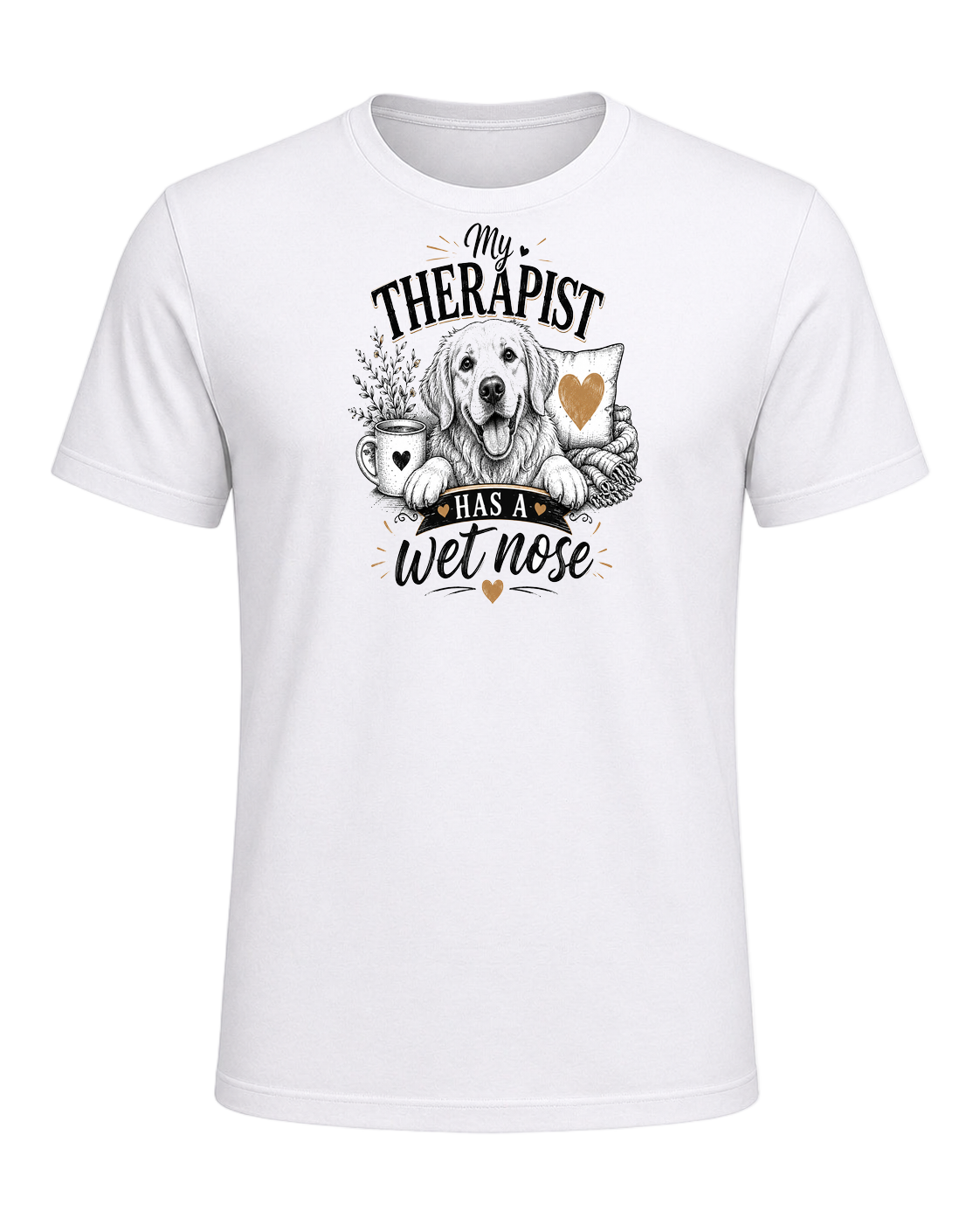 My therapist has a wet nose — White