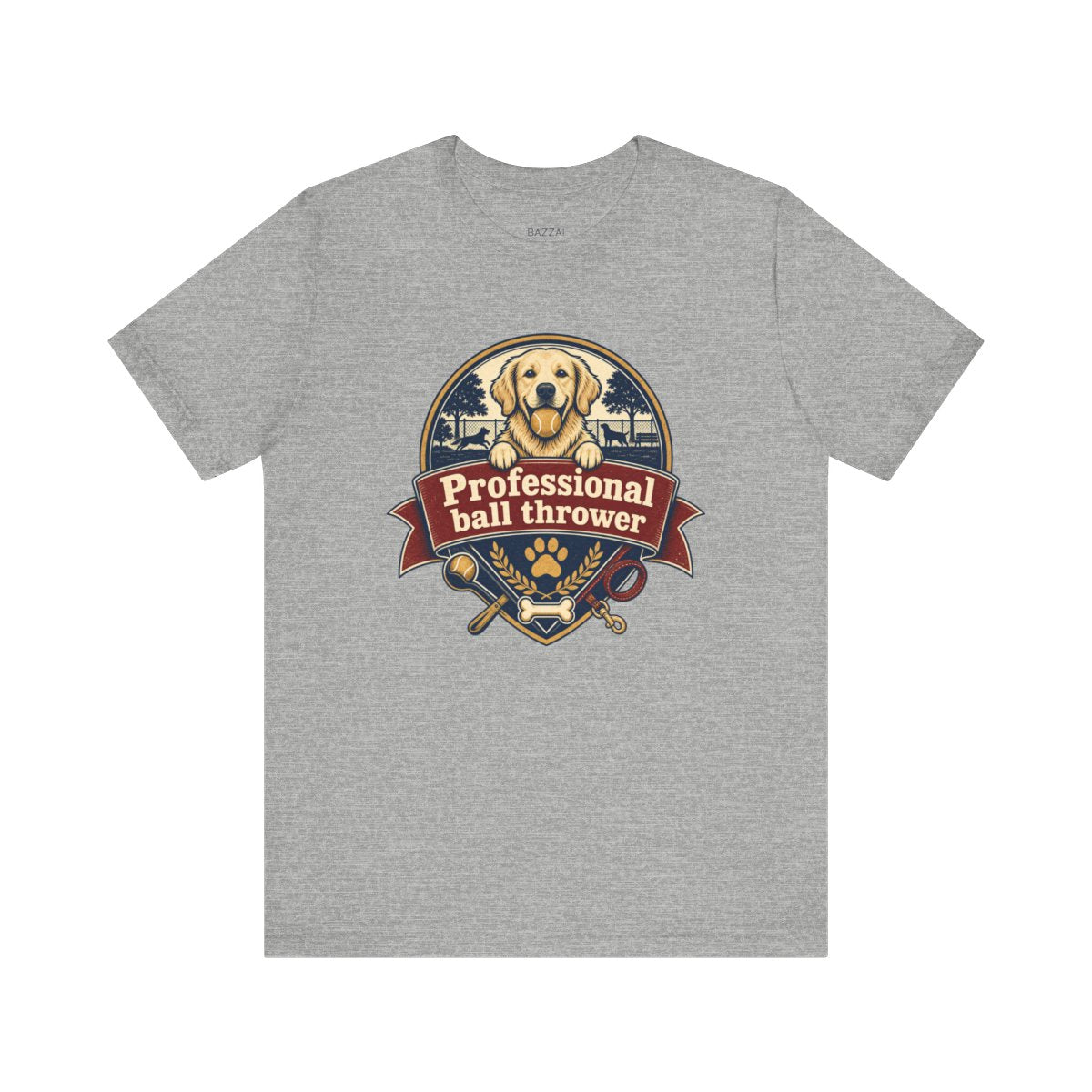 Dog Dad Gift T-Shirt — Professional Ball Thrower — dog mom t-shirt design