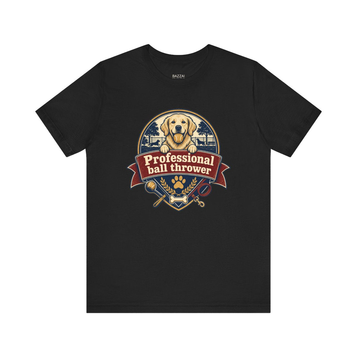 Dog Dad Gift T-Shirt — Professional Ball Thrower — dog mom t-shirt design
