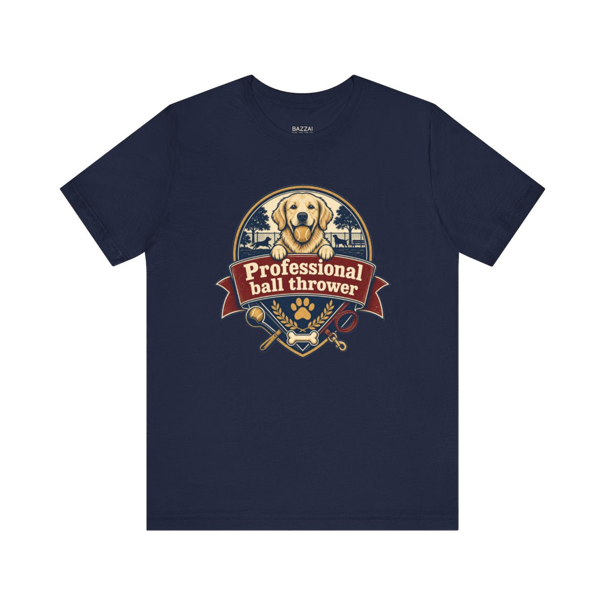 Dog Dad Gift T-Shirt — Professional Ball Thrower — dog mom t-shirt design