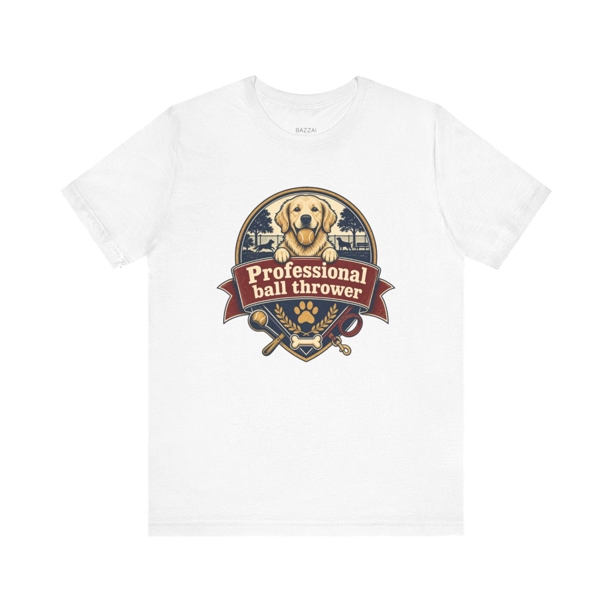 Dog Dad Gift T-Shirt — Professional Ball Thrower — dog mom t-shirt design