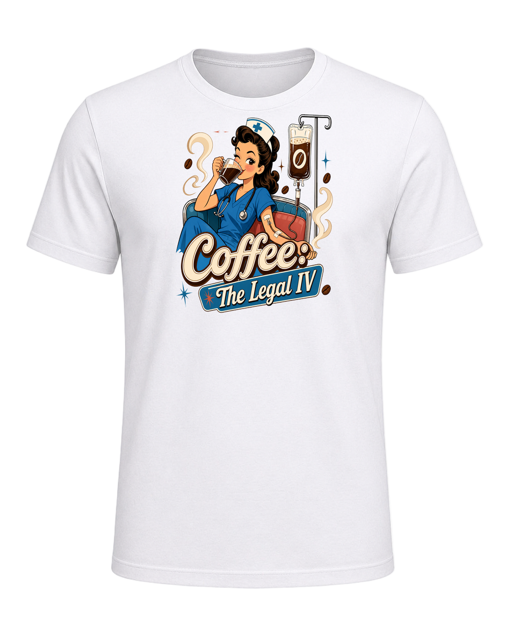 Nurse + Coffee — White