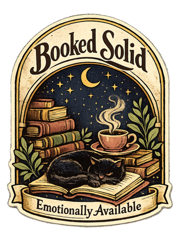 Romance Reader T-Shirt — Booked Solid, Emotionally Available