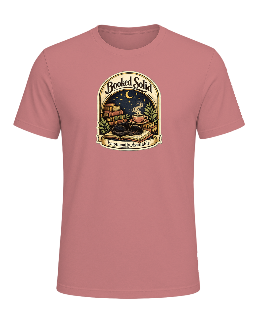 Booked Solid, Emotionally Available Tee — Heather Mauve