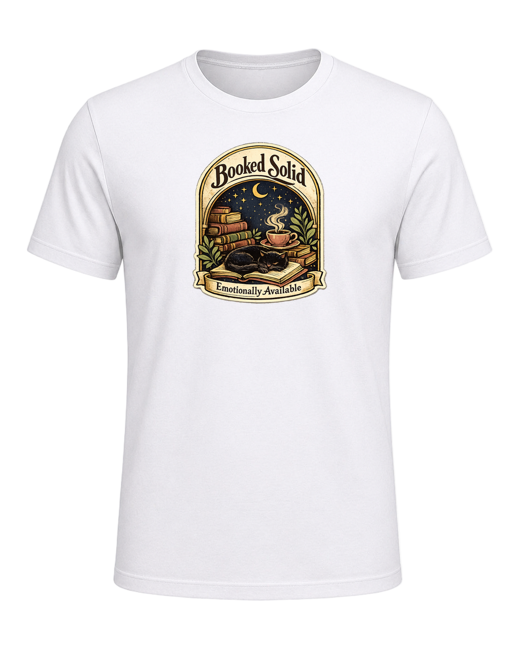 Booked Solid, Emotionally Available Tee — White