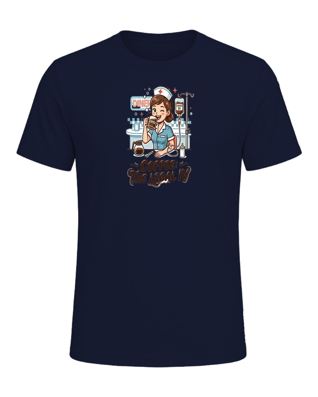 Nurse + Coffee — Navy