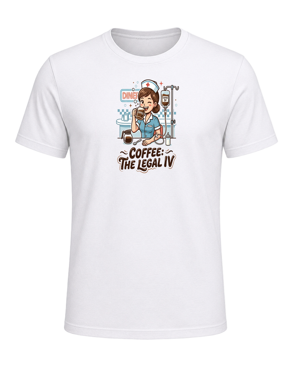 Nurse + Coffee — White