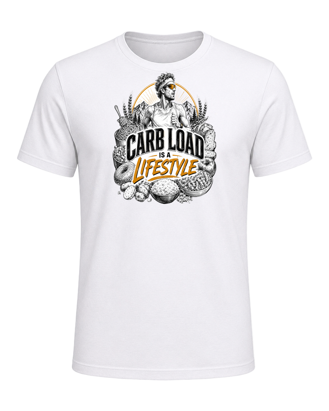 CARB LOAD IS A LIFESTYLE — White
