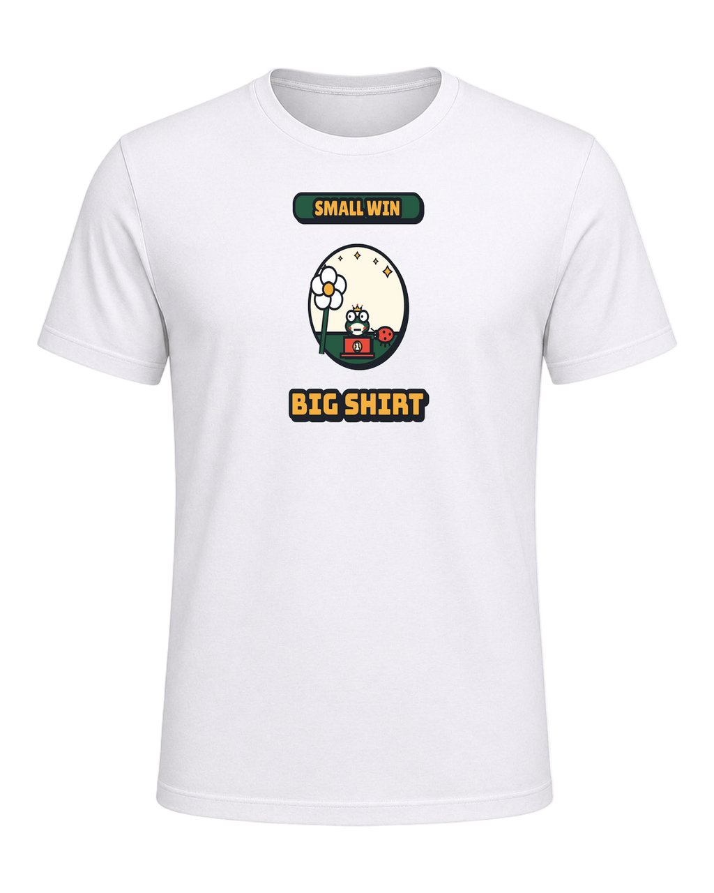 SMALL WIN BIG SHIRT — White