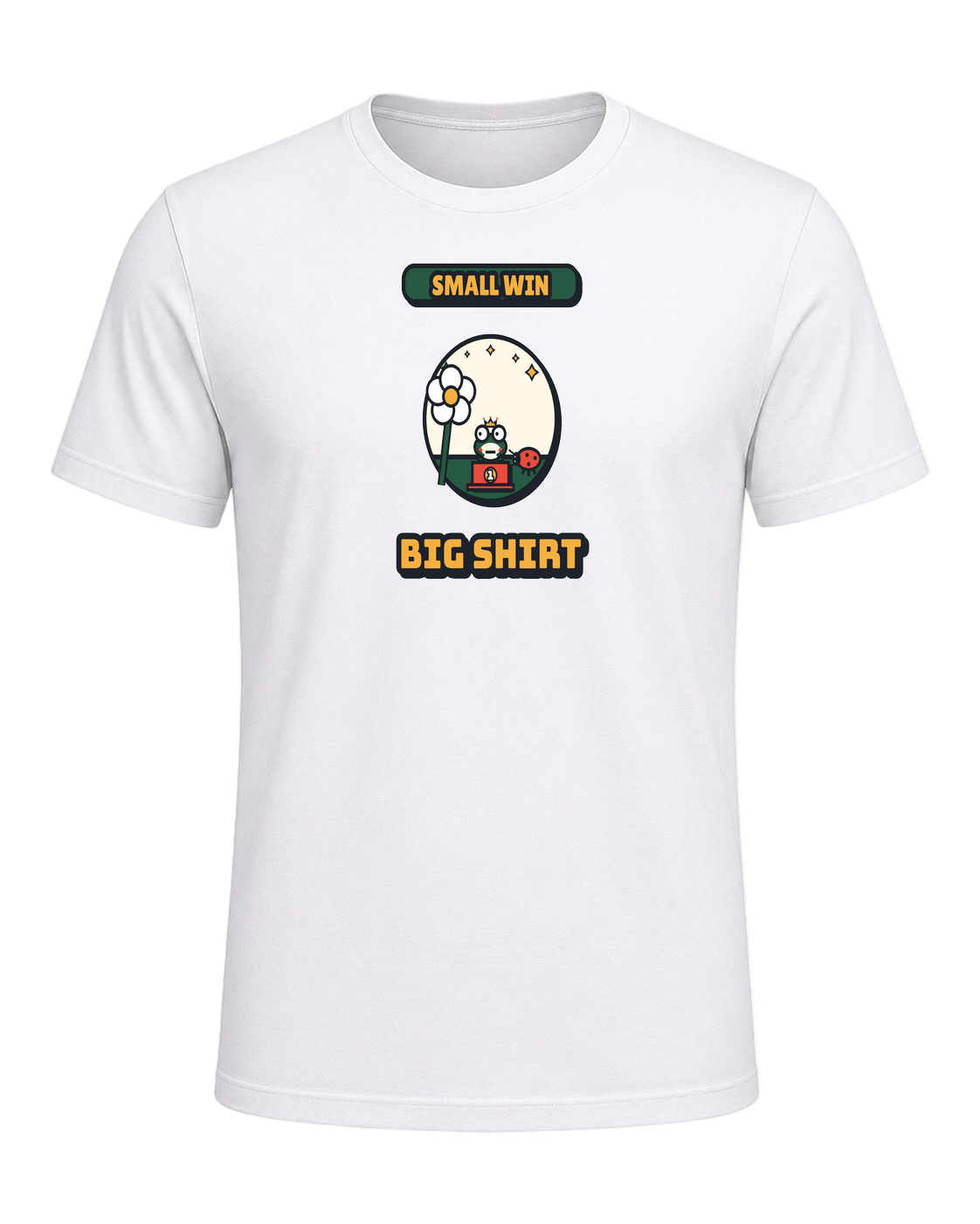 SMALL WIN BIG SHIRT — White