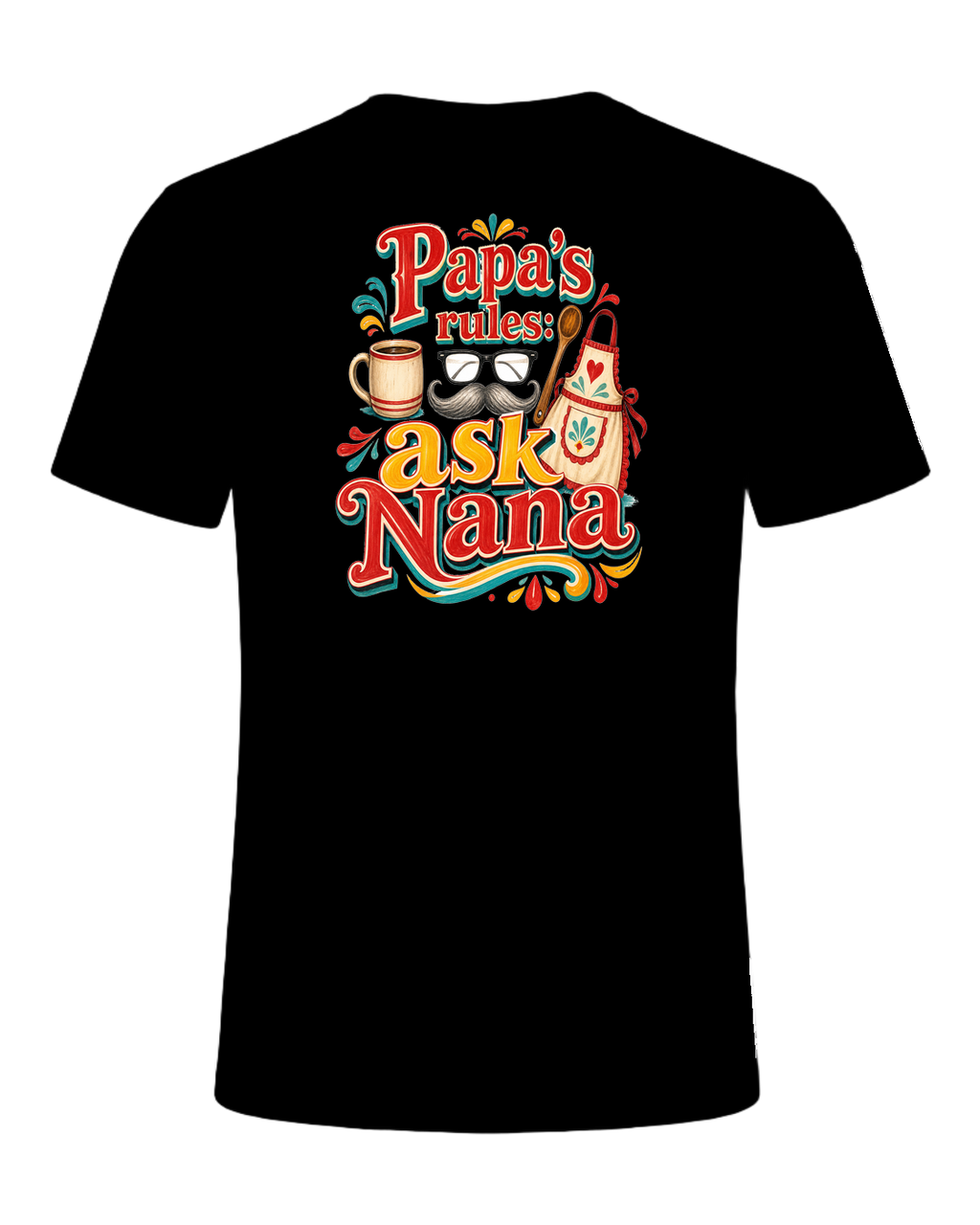 Papa's rules: ask Nana — Black