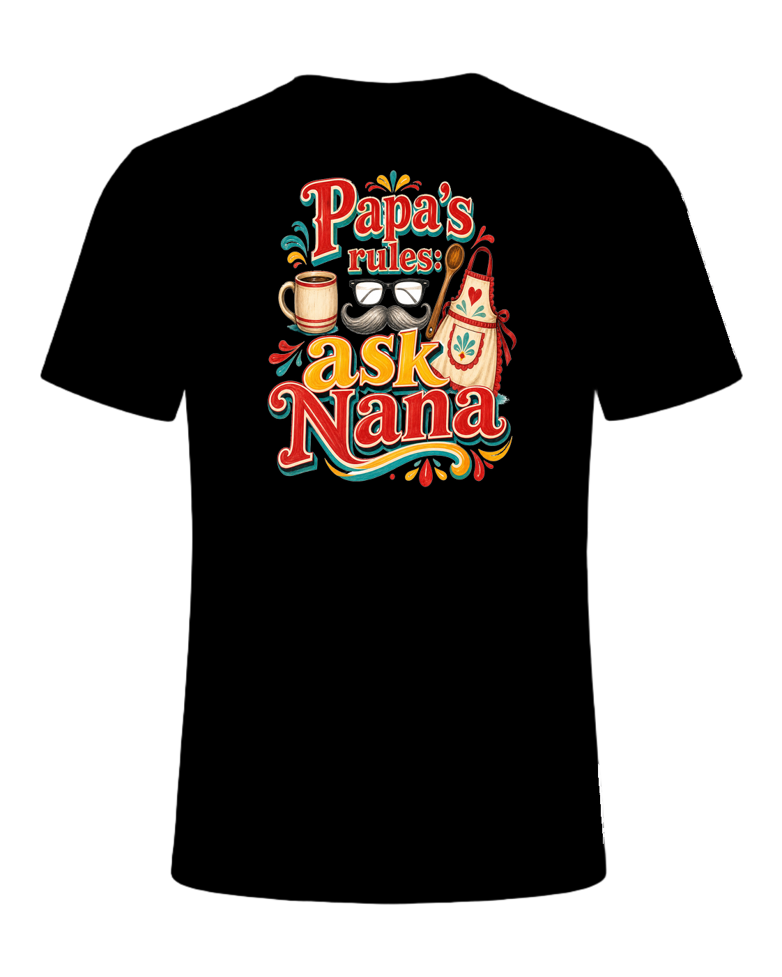 Papa's rules: ask Nana — Black
