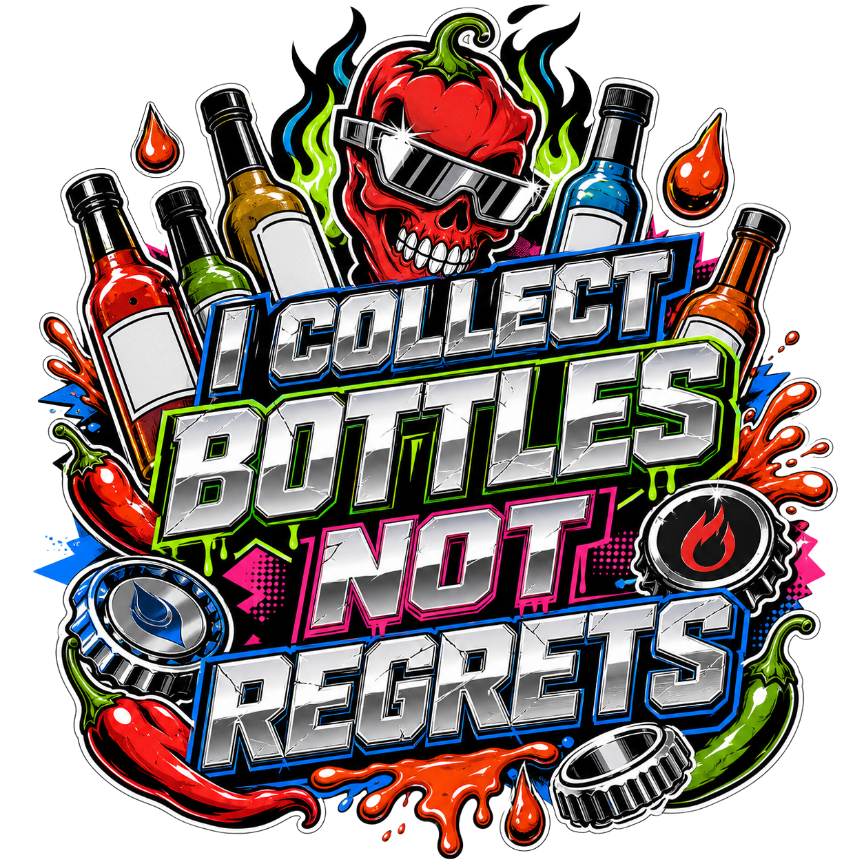 I COLLECT BOTTLES NOT REGRETS