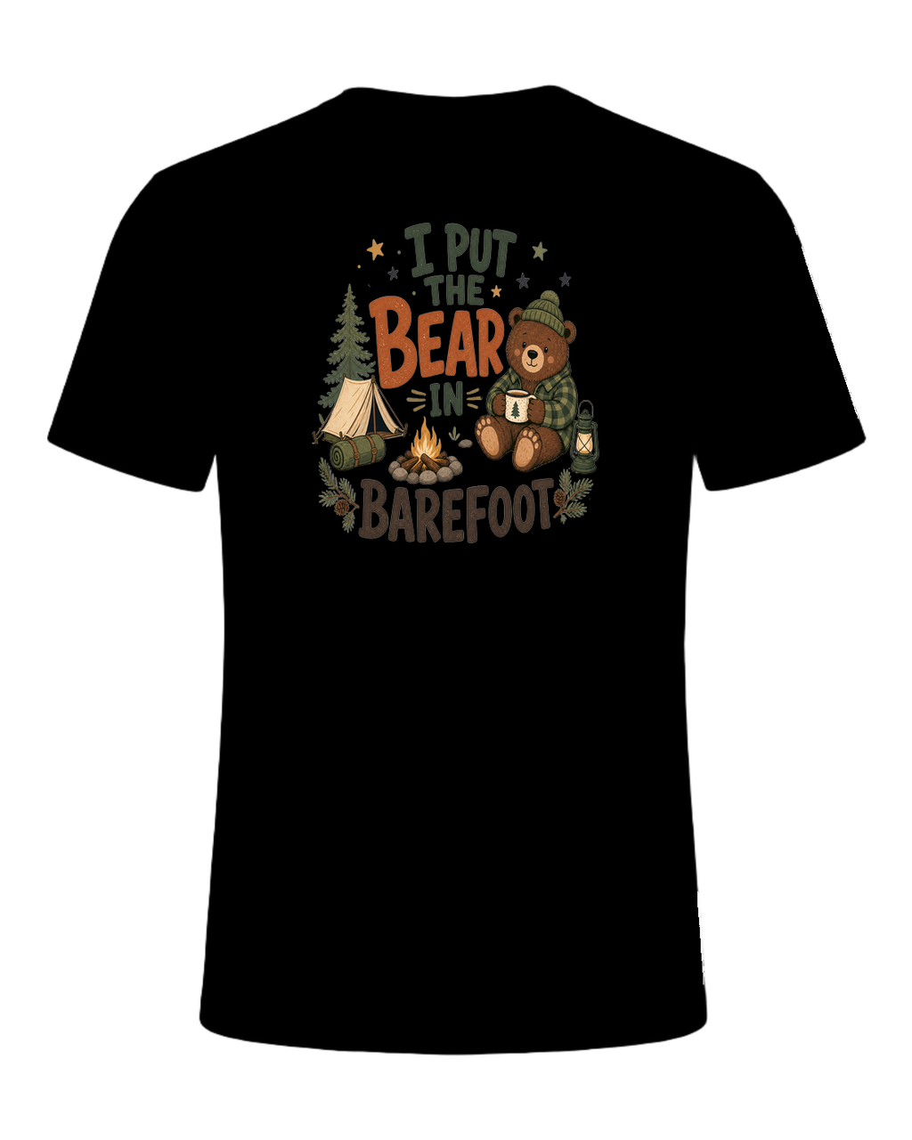 I PUT THE BEAR IN BAREFOOT — Black