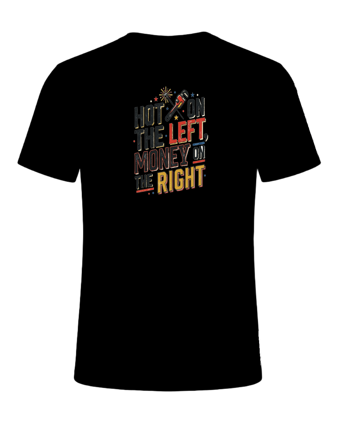 Hot on the left, money on the right — Black