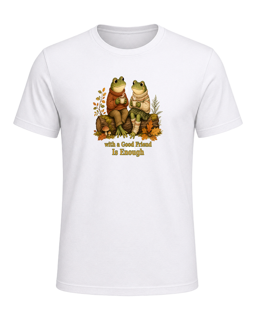 Cozy Frog Friends — White