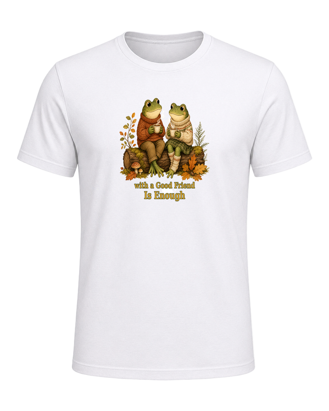 Cozy Frog Friends — White
