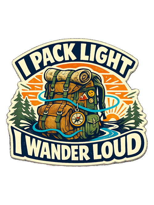 A bold travel wanderer tee for one-bag people who turn every trip into a story.