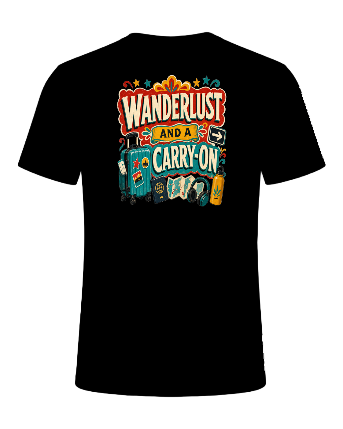 WANDERLUST AND A CARRY-ON — Black