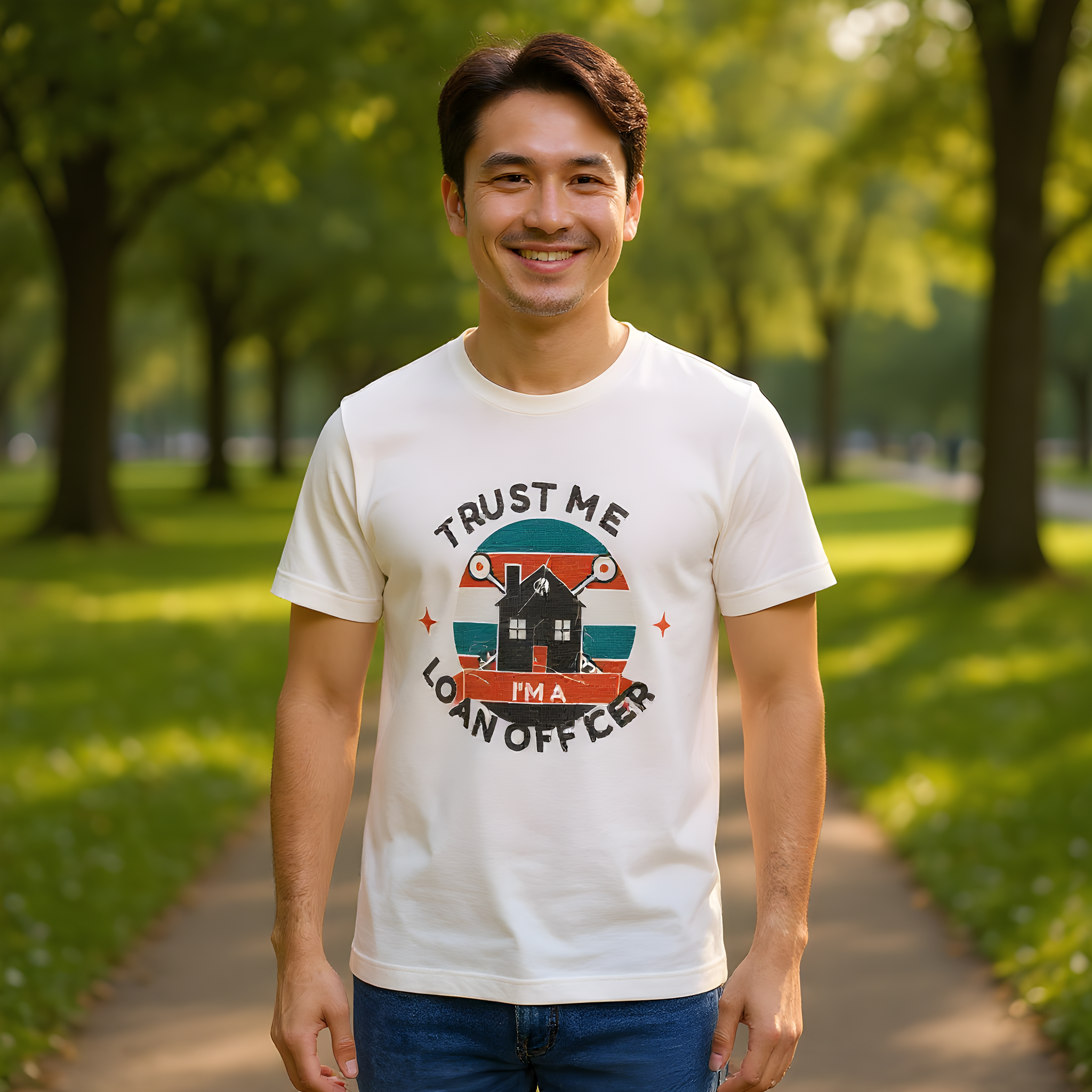 Loan Officer Gift T-Shirt — Trust Me, I'm a Loan Officer — mortgage t-shirt design
