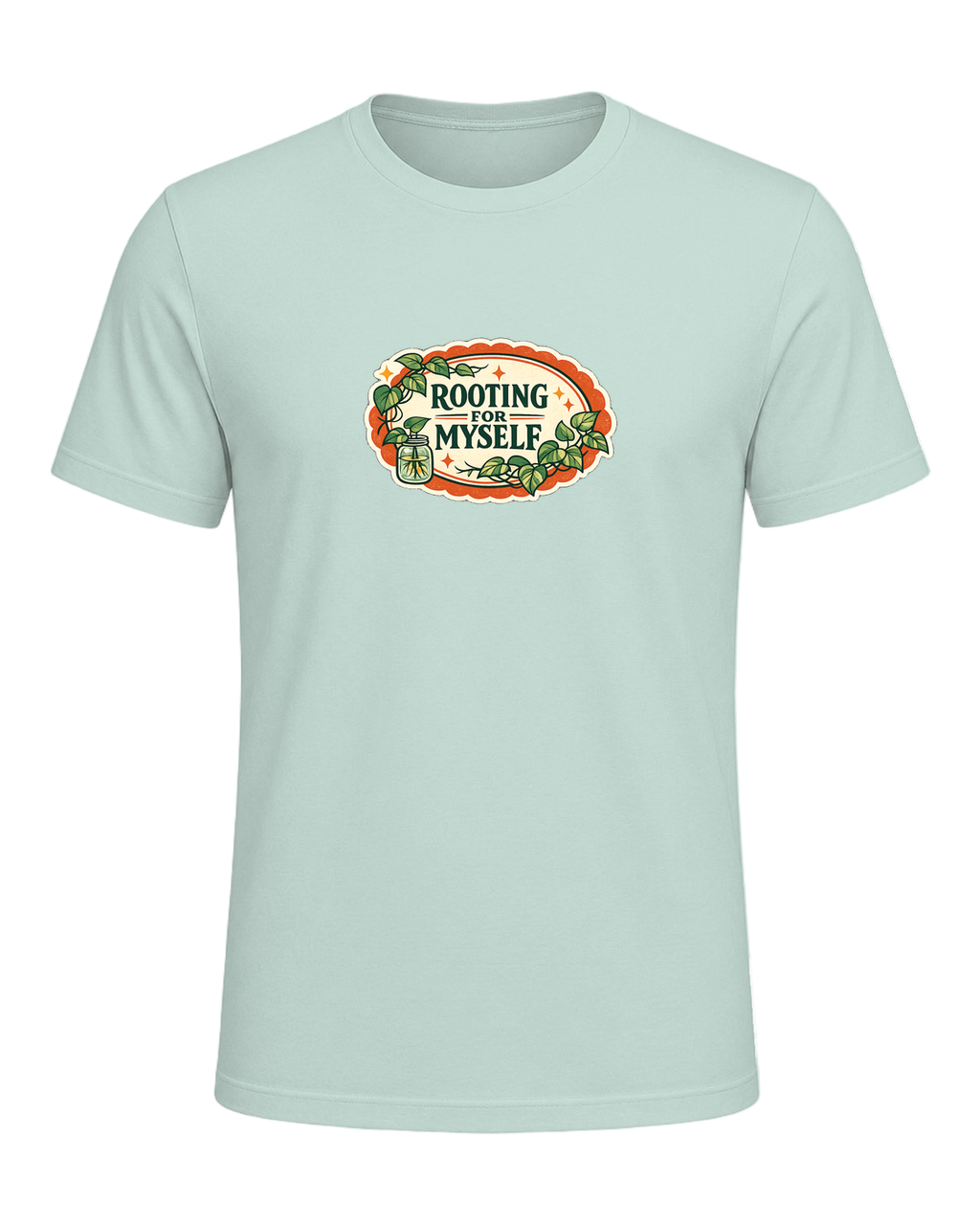 Rooting For Myself Tee — Heather Prism Mint