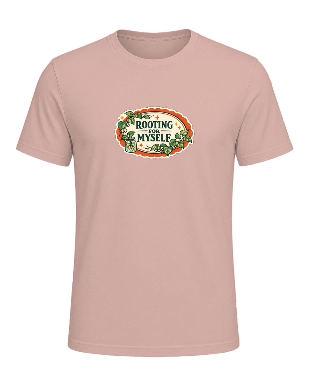 Rooting For Myself Tee — Heather Prism Peach