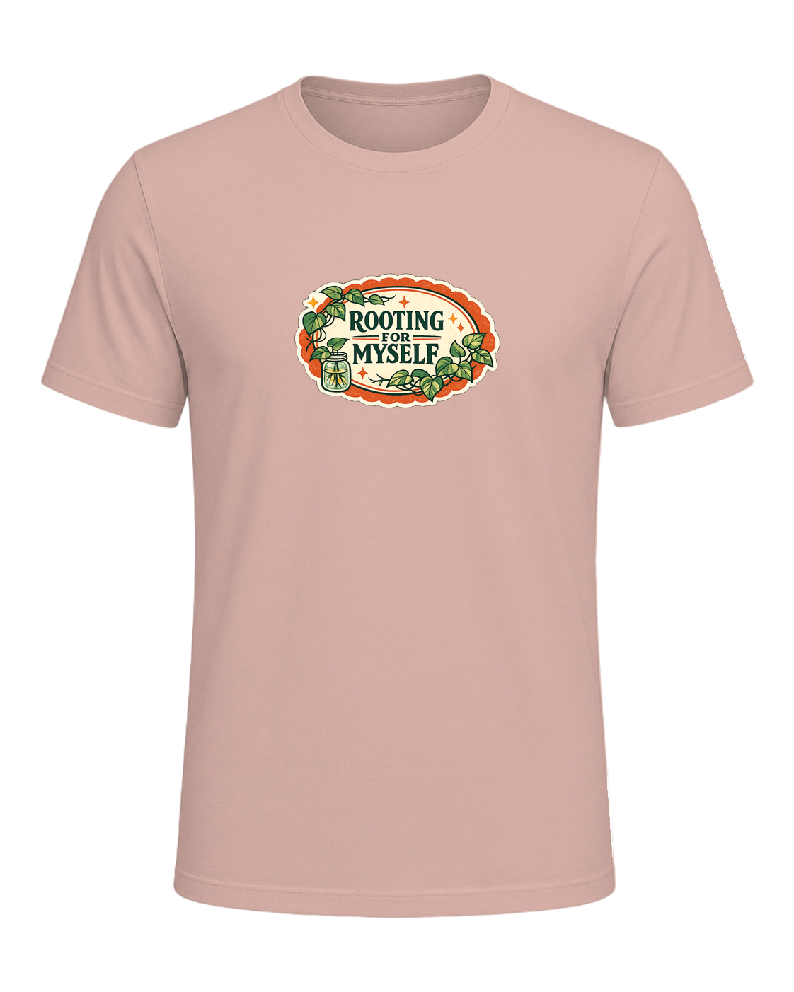 Rooting For Myself Tee — Heather Prism Peach