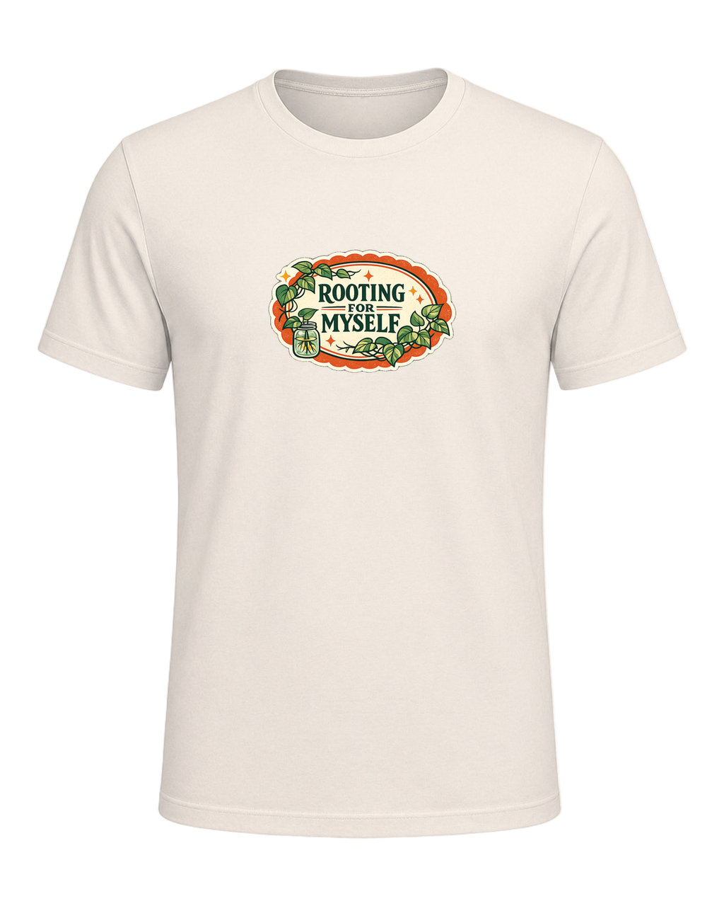 Rooting For Myself Tee — Natural