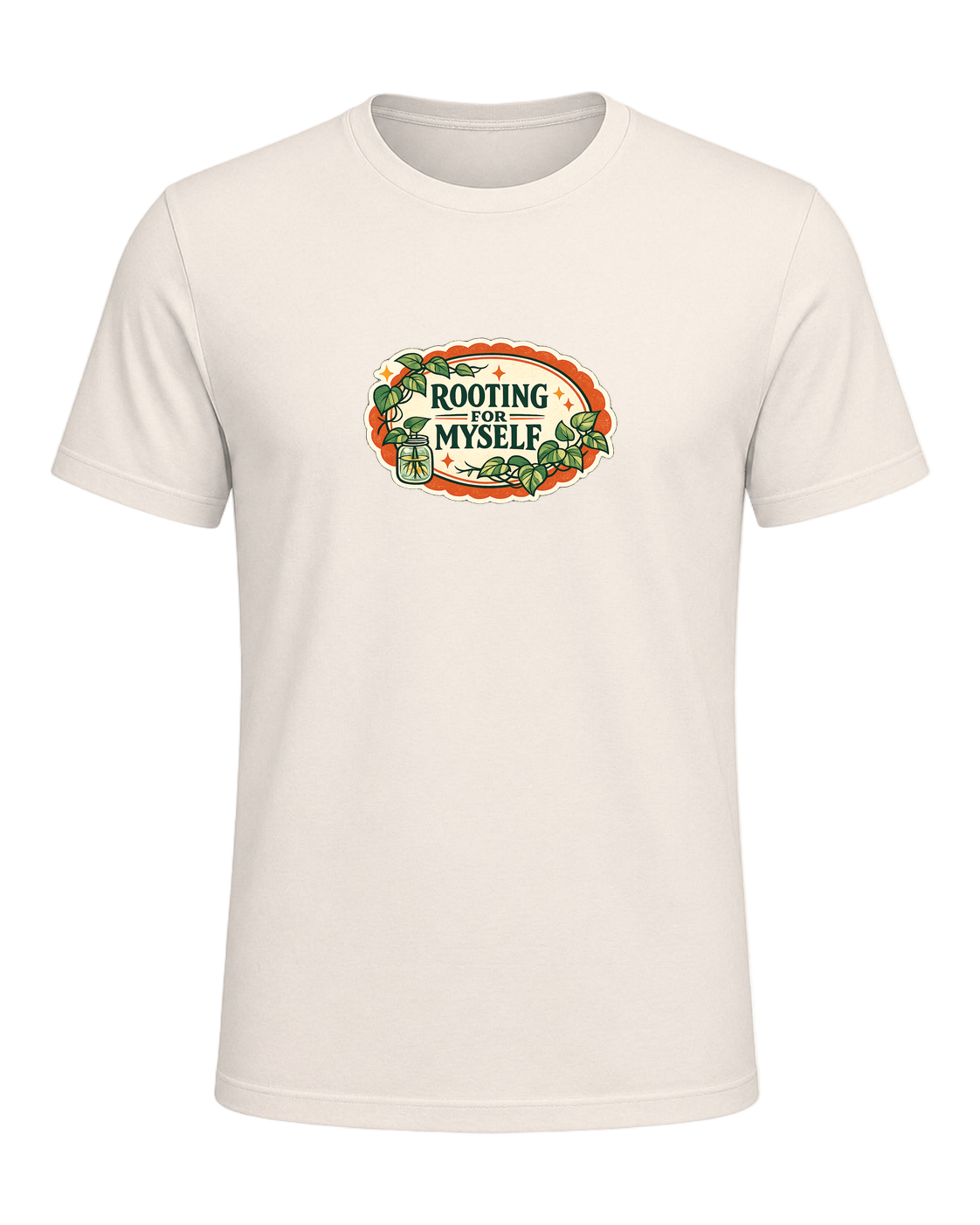Rooting For Myself Tee — Natural