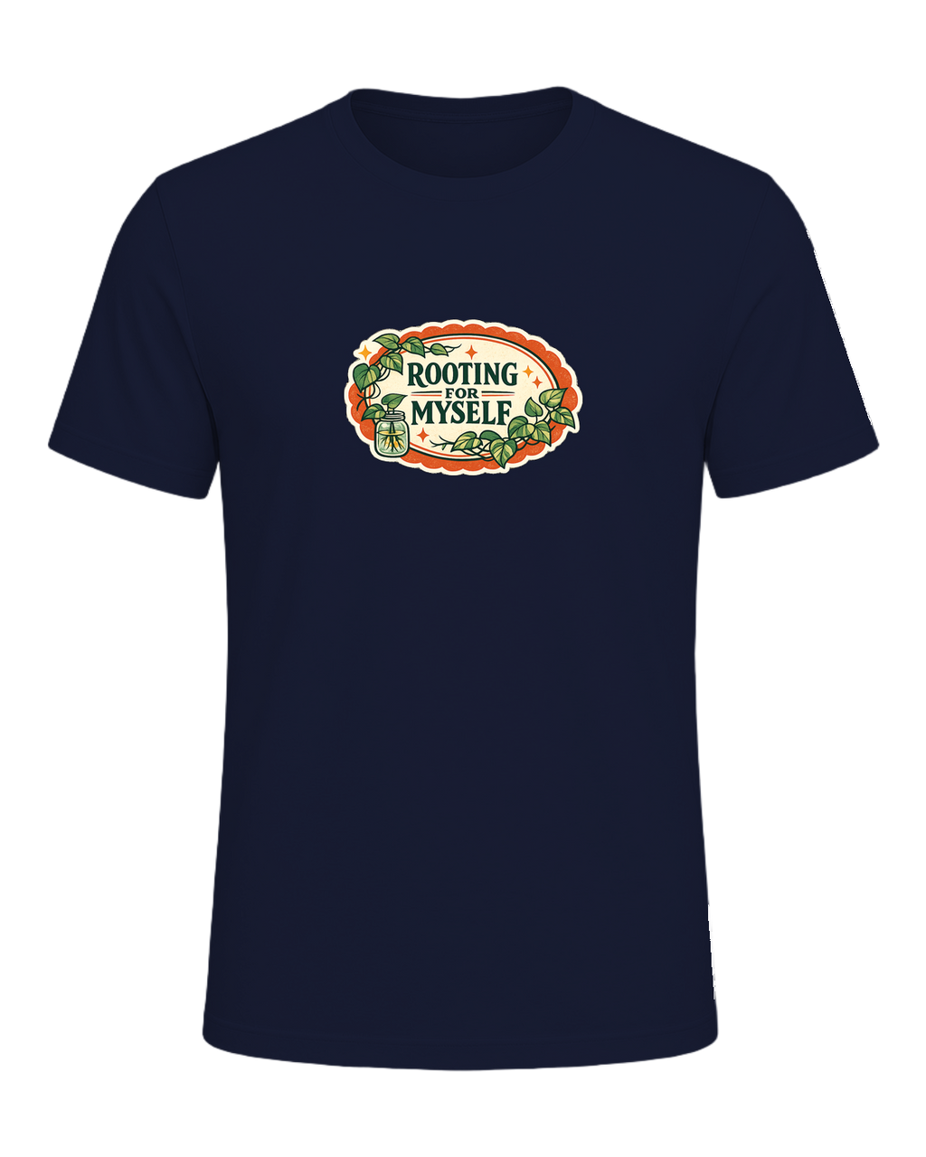 Rooting For Myself Tee — Navy