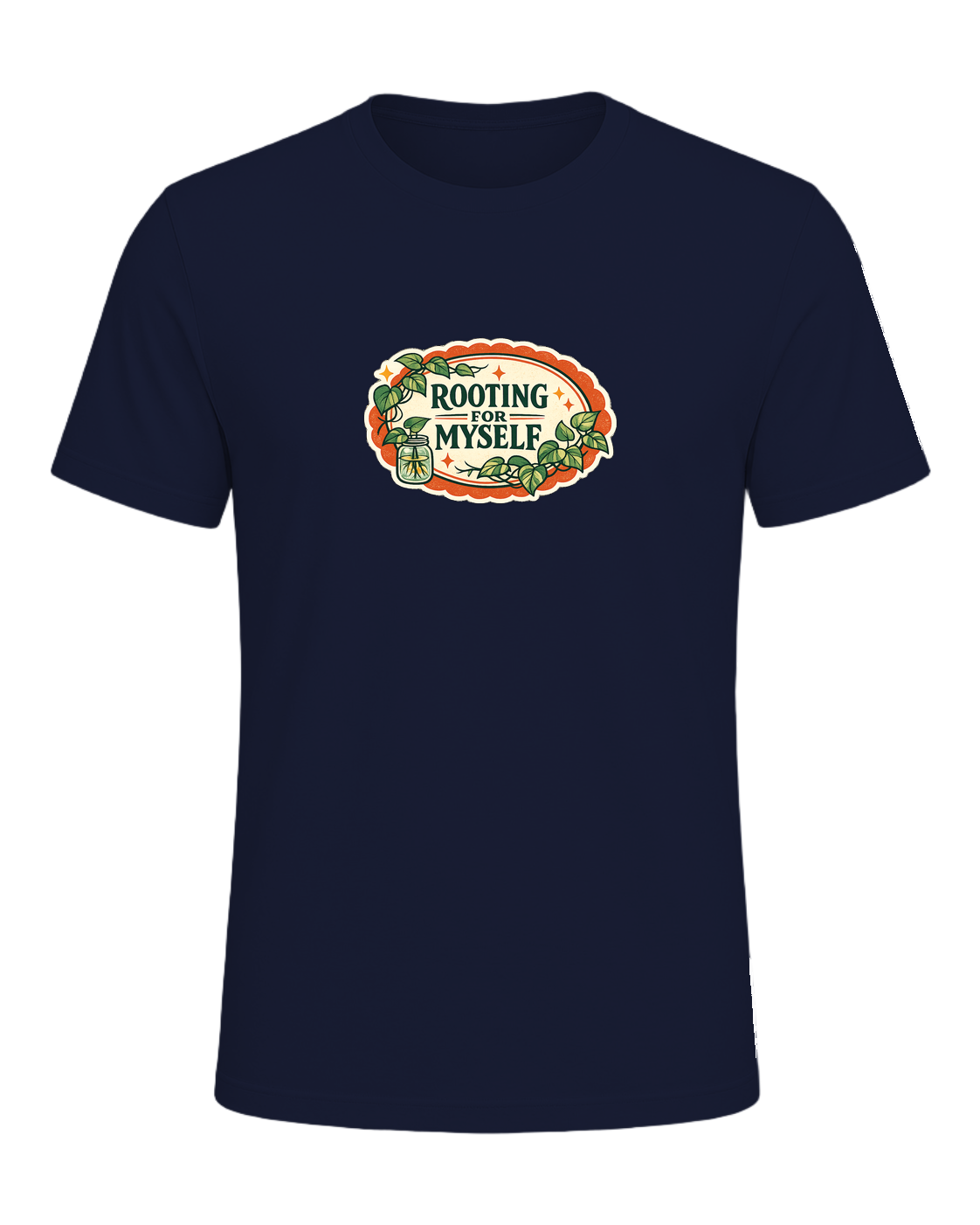 Rooting For Myself Tee — Navy