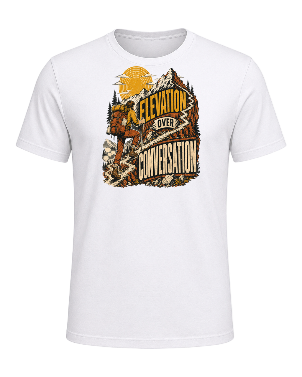 ELEVATION OVER CONVERSATION — White