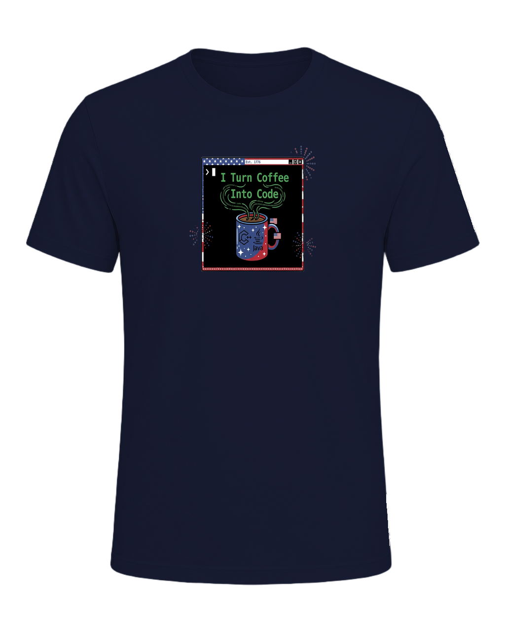 Coffee + Programmer — Navy