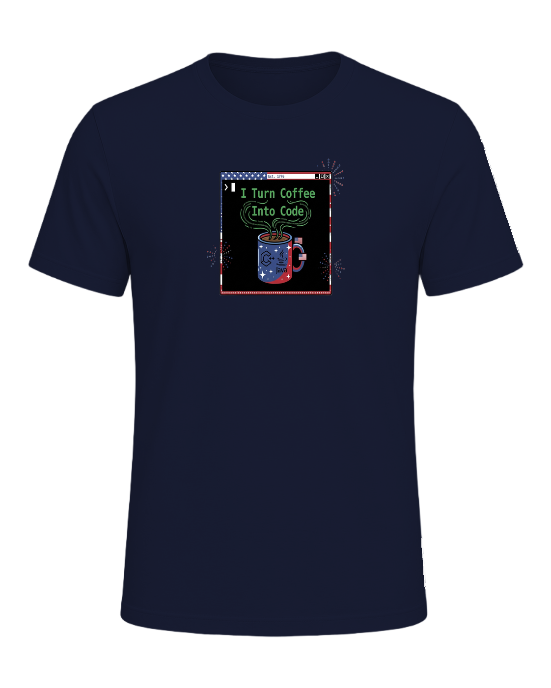 Coffee + Programmer — Navy