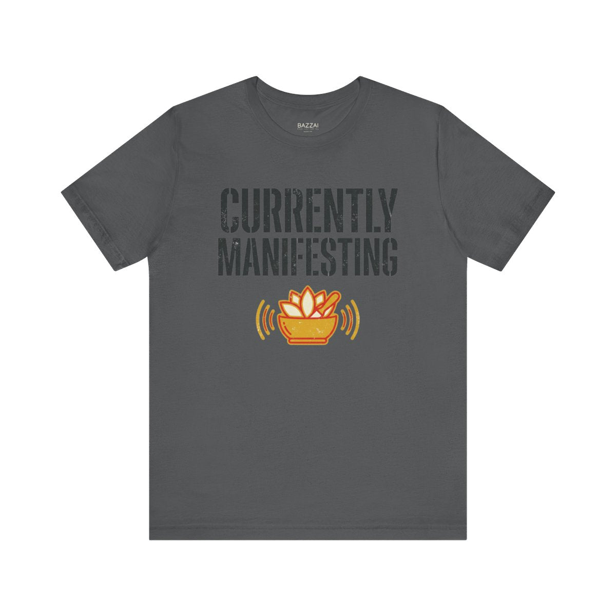 Manifestation T-Shirt — Currently Manifesting — meditation mindful t-shirt design
