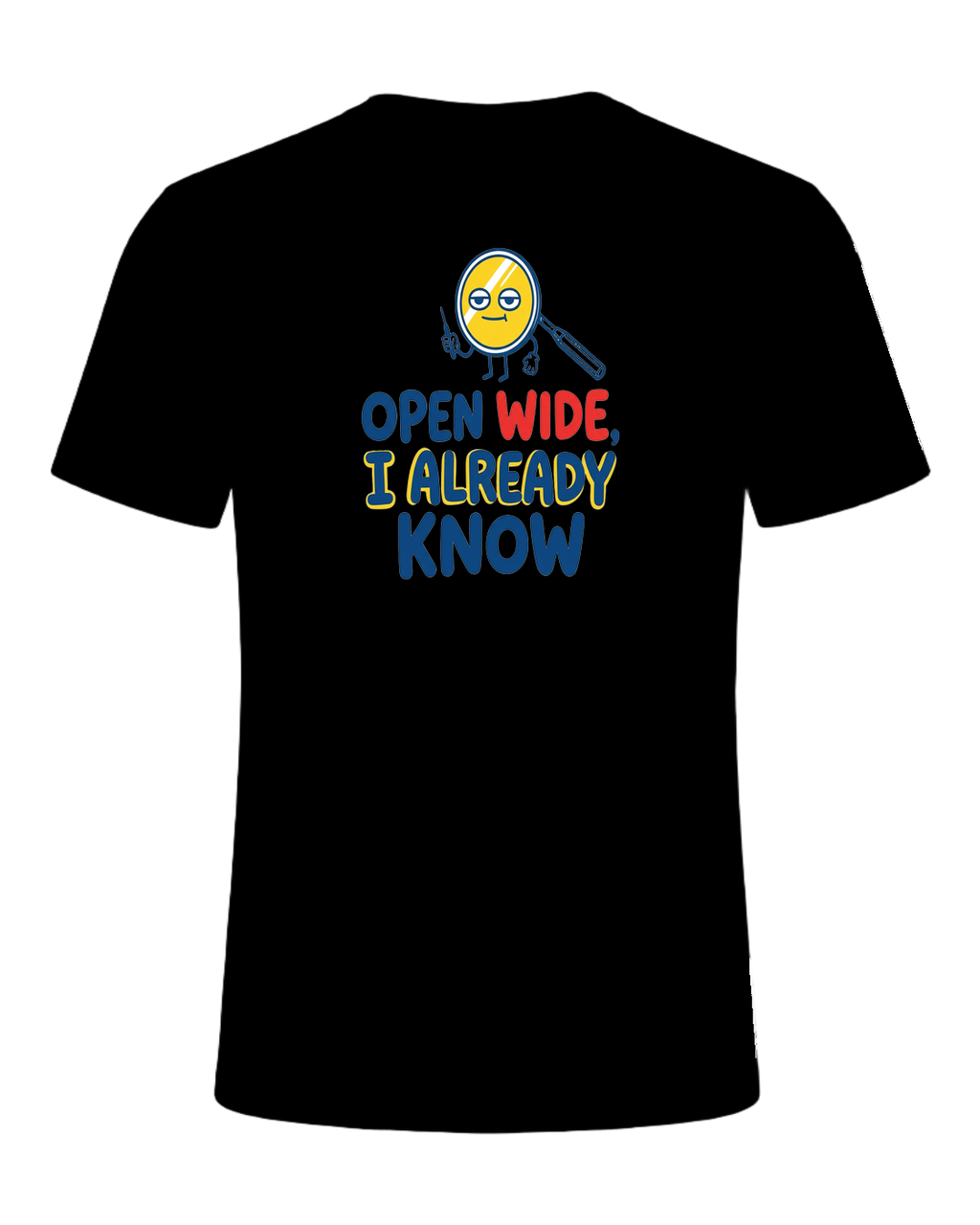Open wide, I already know — Black