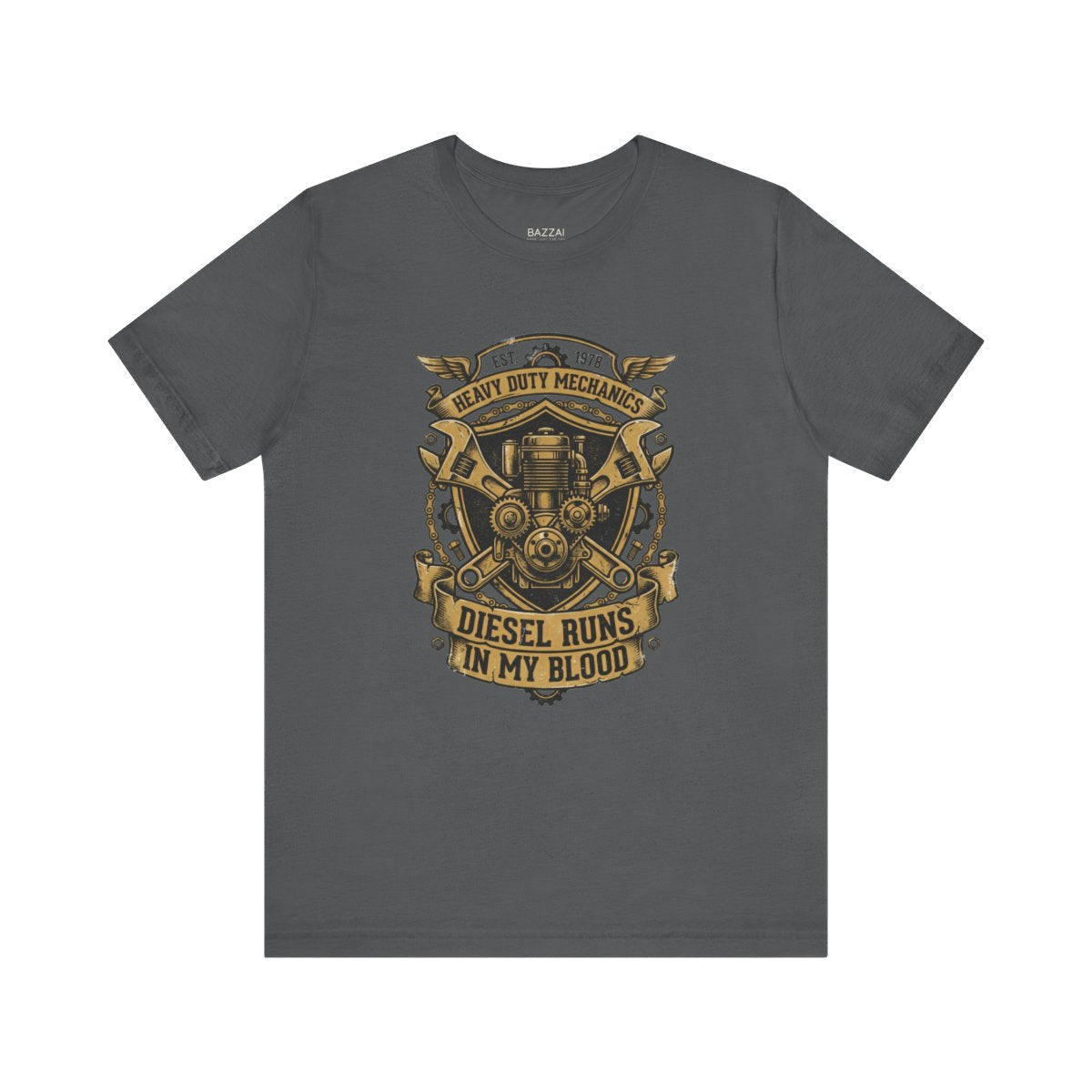 Diesel Tech T-Shirt — Grease, Torque and Long Days — t-shirt design